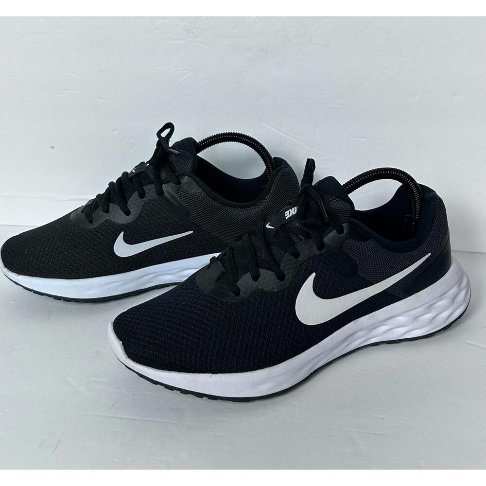 Nike Revolution 6 Womens Running Sneaker Shoe 10 Black White Lace-Up DC3729-003 - Picture 4 of 14